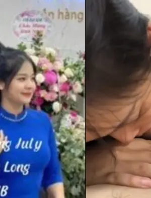 Em nhân viên ngân hàng VIB Change July lộ clip bú cu
