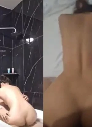 Em người yêu mông to đòi tắm chung mới cho doggy