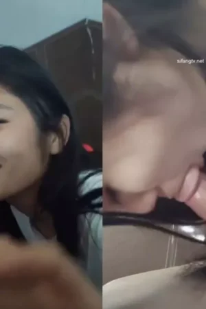 Được bạn gái bú cu ngay trong nhà vệ sinh của trường