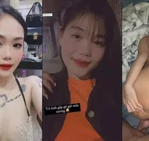 Em nằm im banh mông ra để nhận từng cú dập lút cán