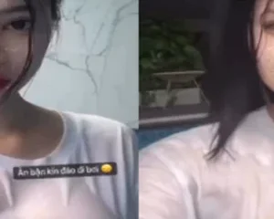 Uyên Nhi vòng 1 căng tròn và quả quần chip xẻ cánh bướm