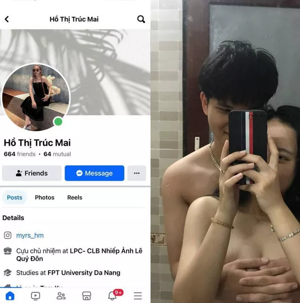 Clip sex em Hồ Thị Trúc Mai và bạn trai